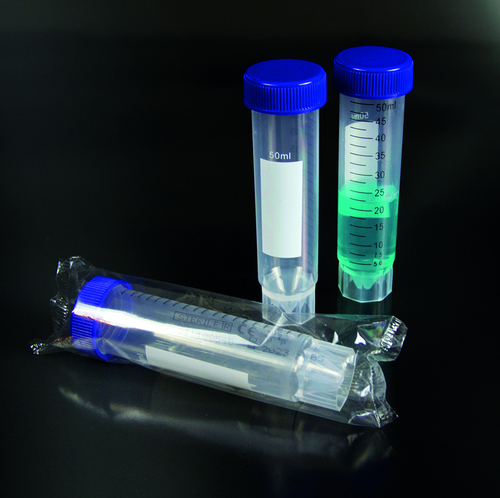 50ml (мл) пробірка конічна ПП, з автономною основою, серіграфована, стерильна, гвинтова кришка, діаметр 30 x 115 mm (мм) (уп.25 шт)(Aptaca S.p.A.) (50354/SG.